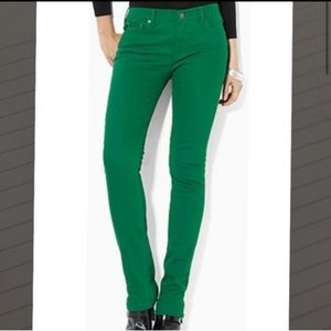 LRL Ralph Lauren straight green jeans size 8